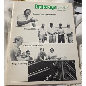 Brokerage NEWS August 1980 Regional Producers Conferences Target Marketing
